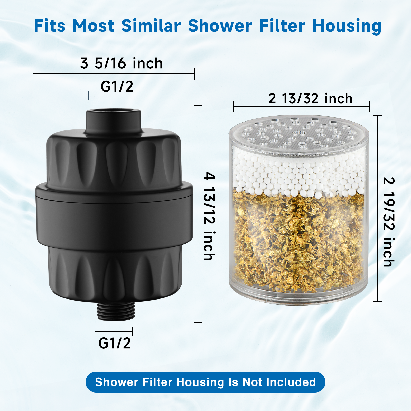 Universal Shower Filter with Multi-Stage Filtration