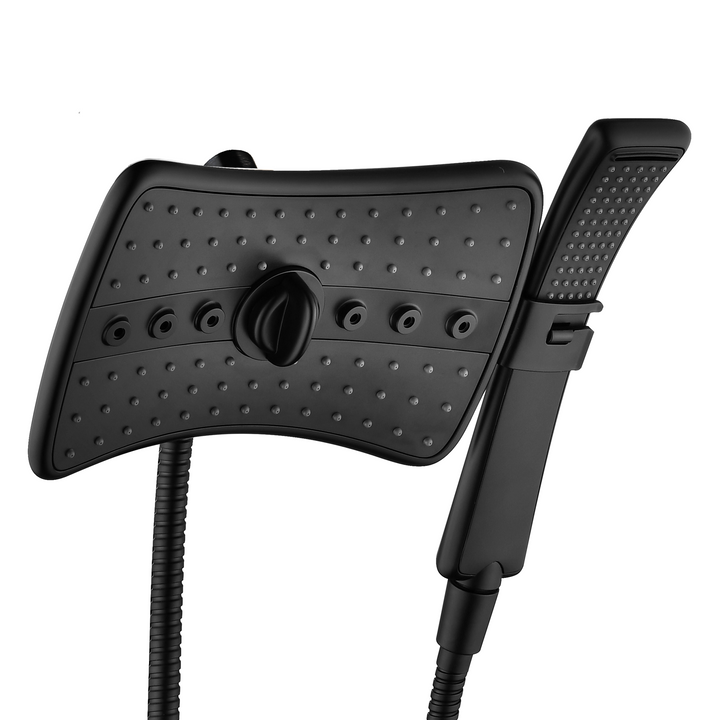 dual shower head combo #color_matte-black