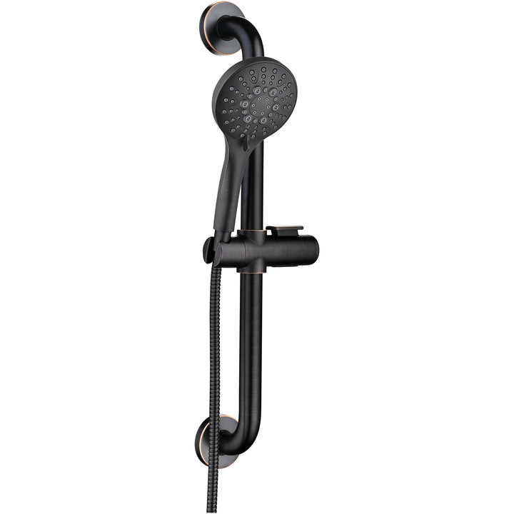 Stainless Steel Slide Bar Grab Rail Set #color_oil-rubbed-bronze