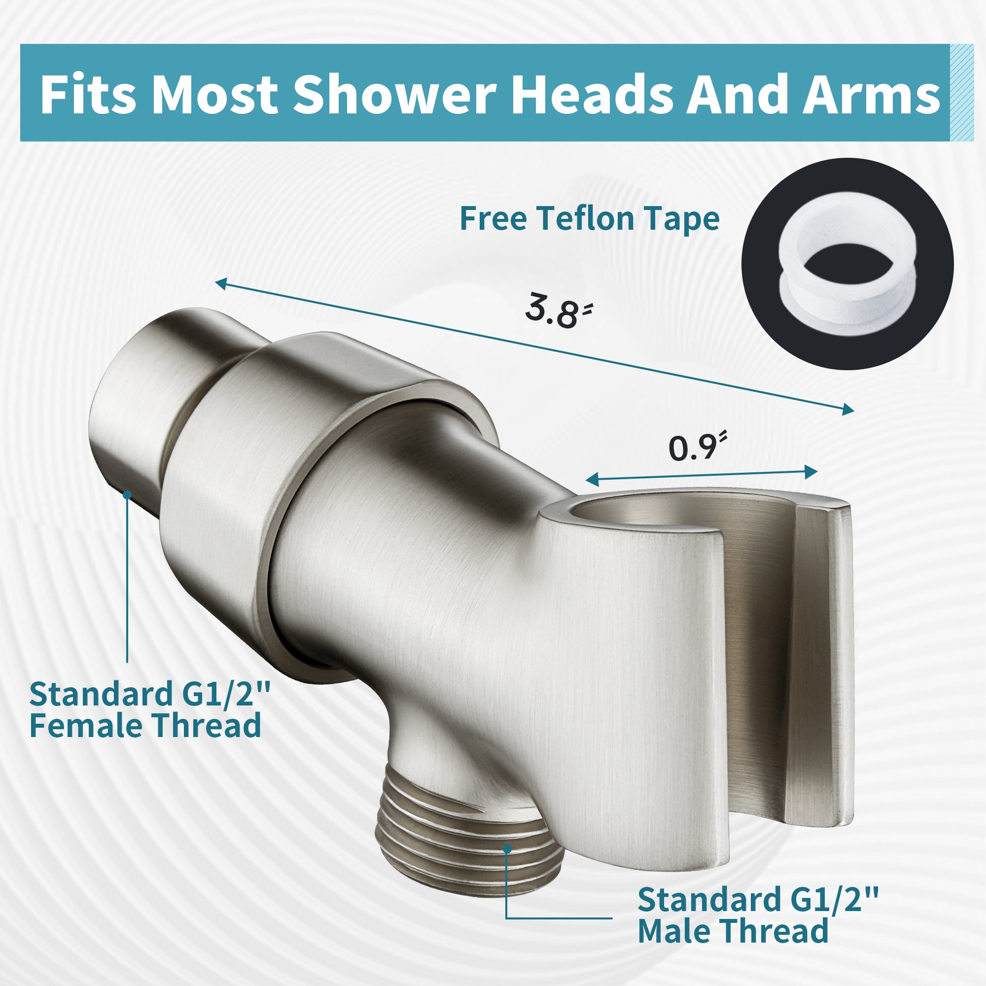 Shower Head Holder#color_brushed-nickel