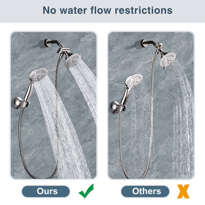 3-way shower diverter valve with handheld and fixed shower heads#color_brushed-nickel