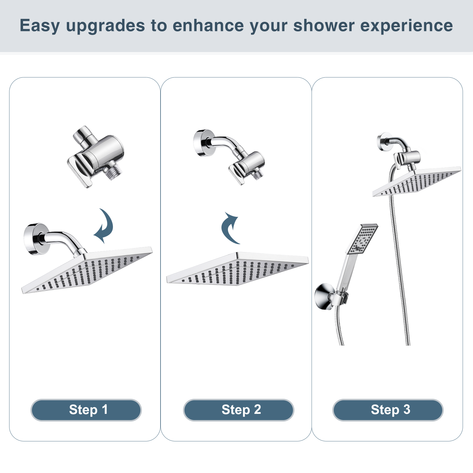 3-way shower diverter valve installation#color_chrome