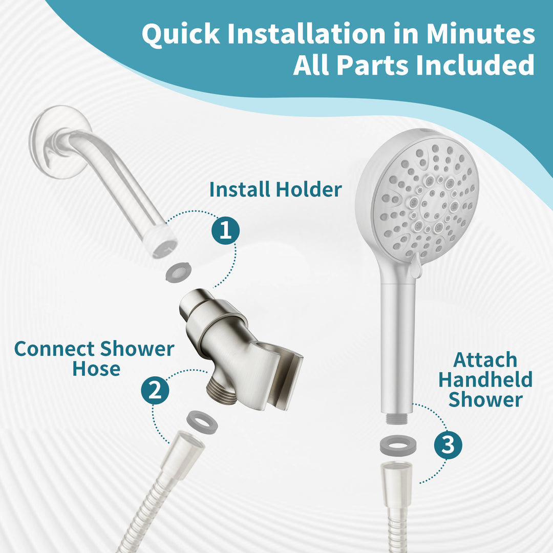 Shower Head Holder#color_brushed-nickel