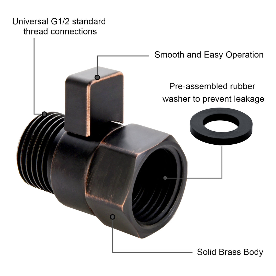 Shower Arm Diverter Valve #color_oil-rubbed-bronze