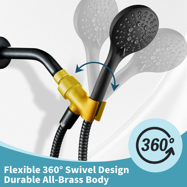 All Metal Shower Head Holder for Handheld Shower Head, Universal Bracket
