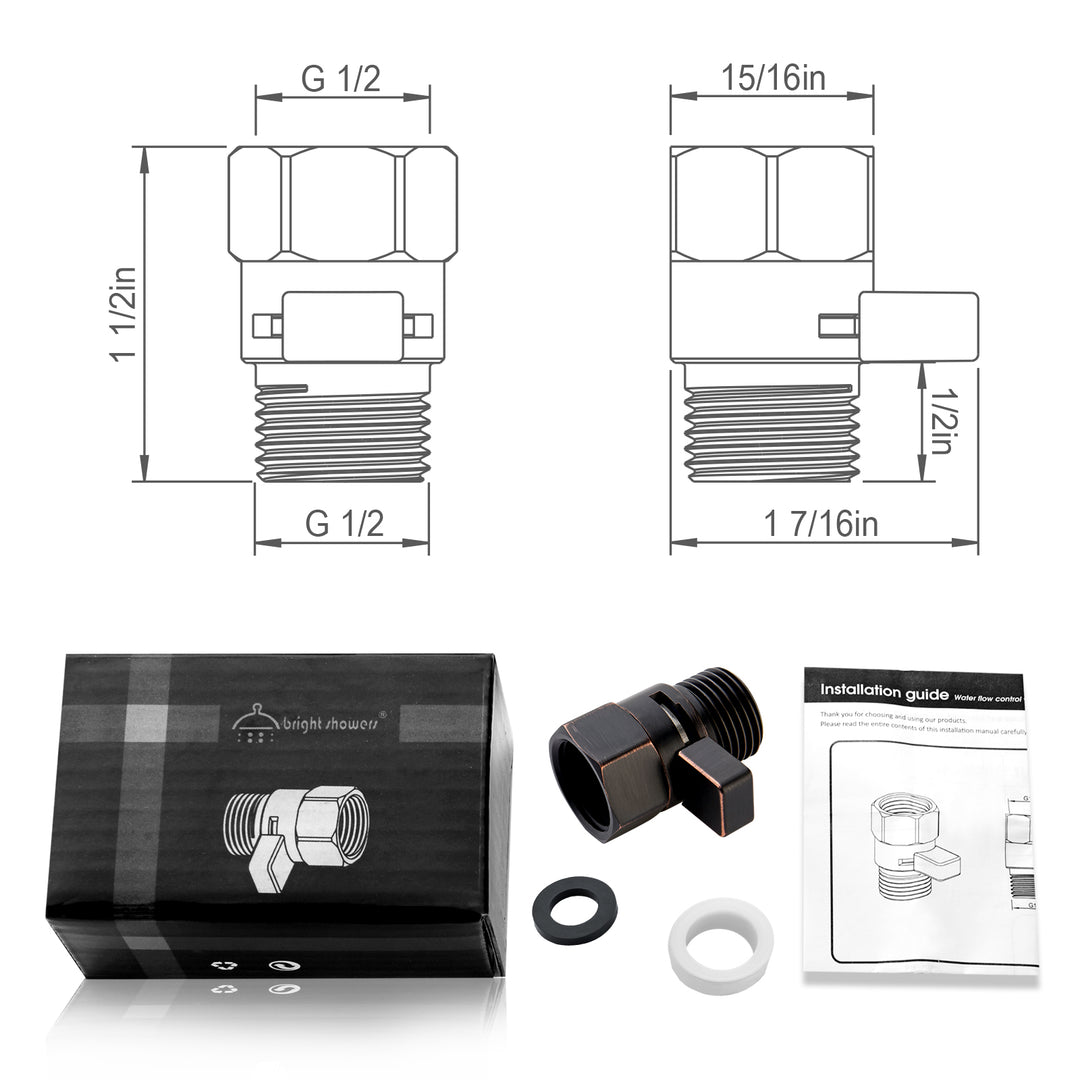 Shower Arm Diverter Valve #color_oil-rubbed-bronze
