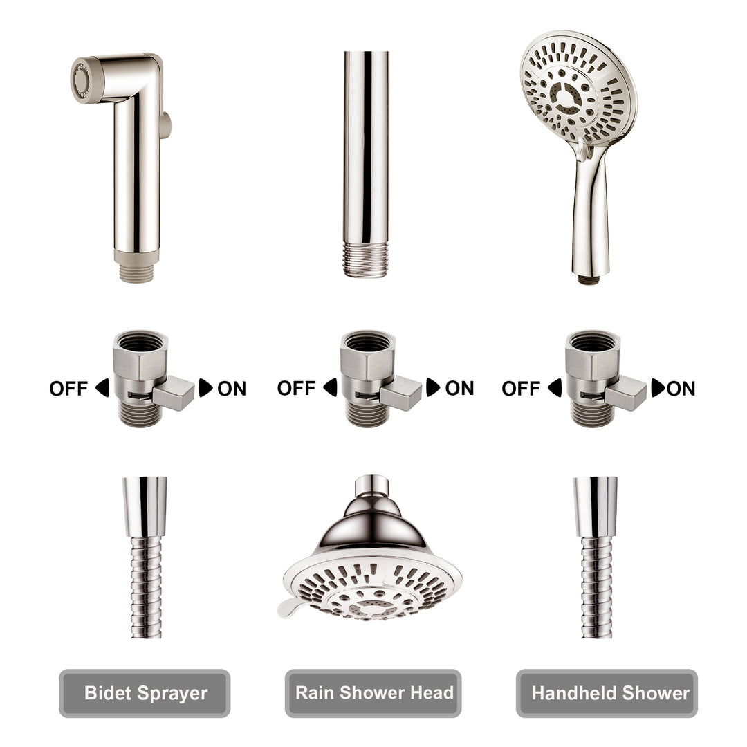 Shower Arm Diverter Valve #color_brushed-nickel