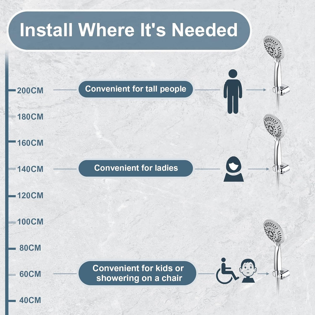 shower head holder #color_chrome