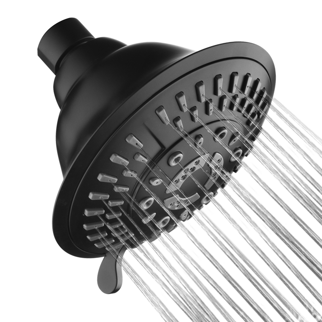 5-Spray Fixed Shower Head with Adjustable Angle