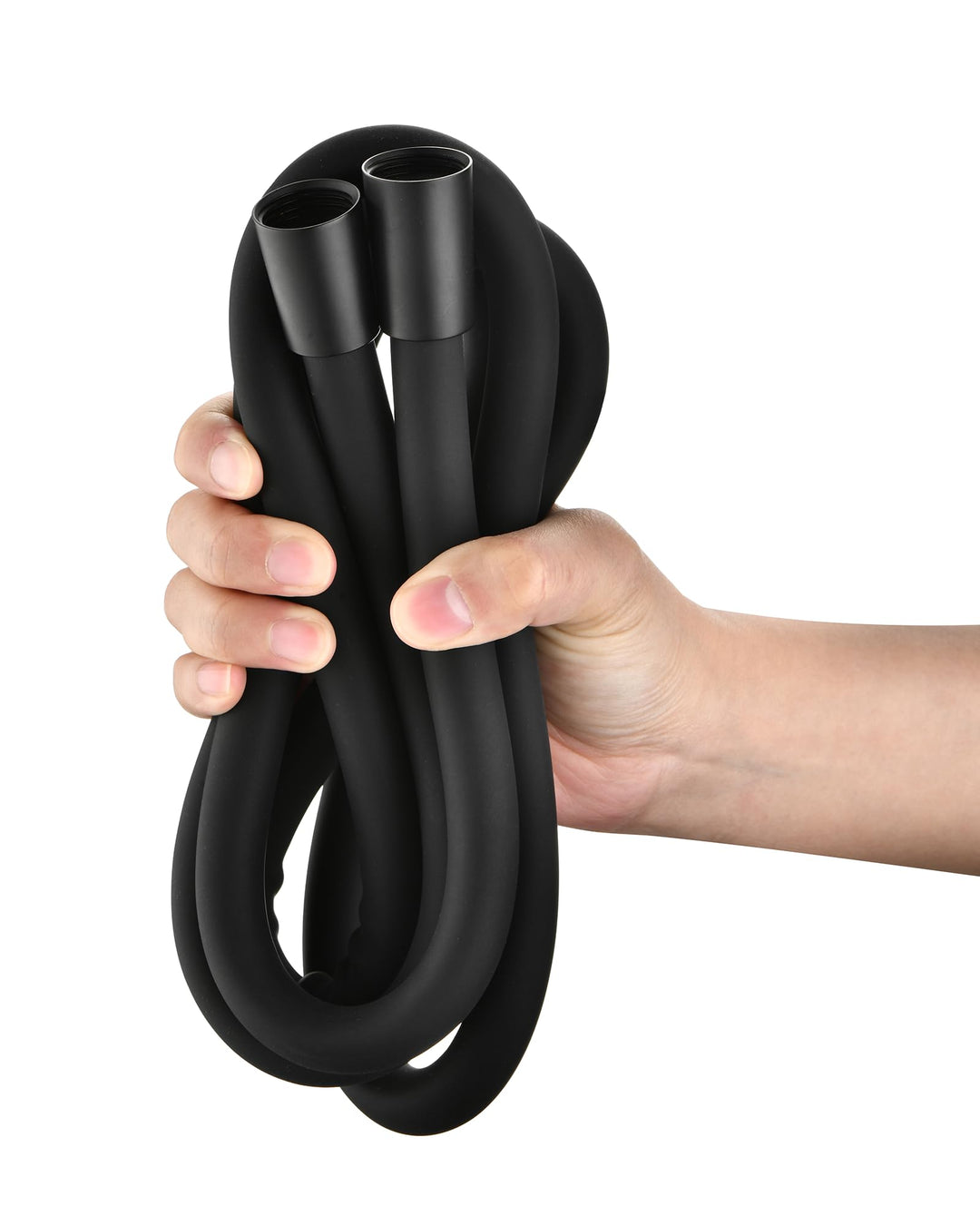 Silicone Handheld Shower Hose Replacement with Brass Connectors, Anti-Kink, G1/2