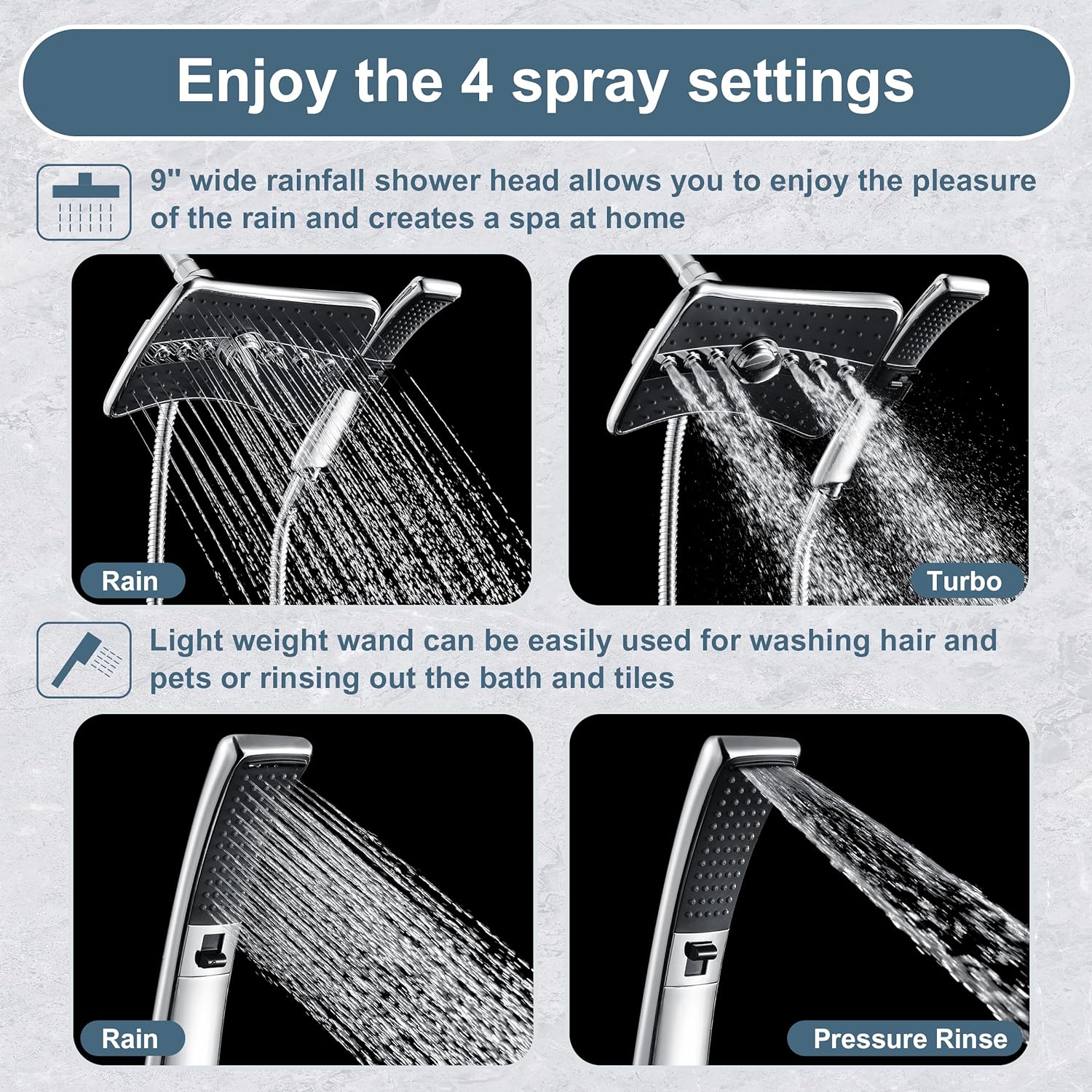 Chrome shower head #color_chrome