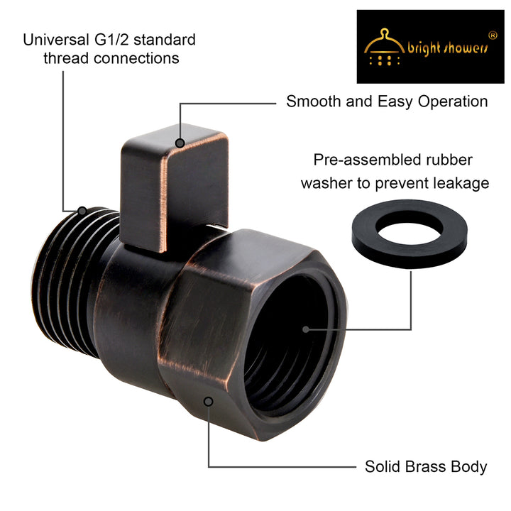 Shower Arm Diverter Valve #color_oil-rubbed-bronze