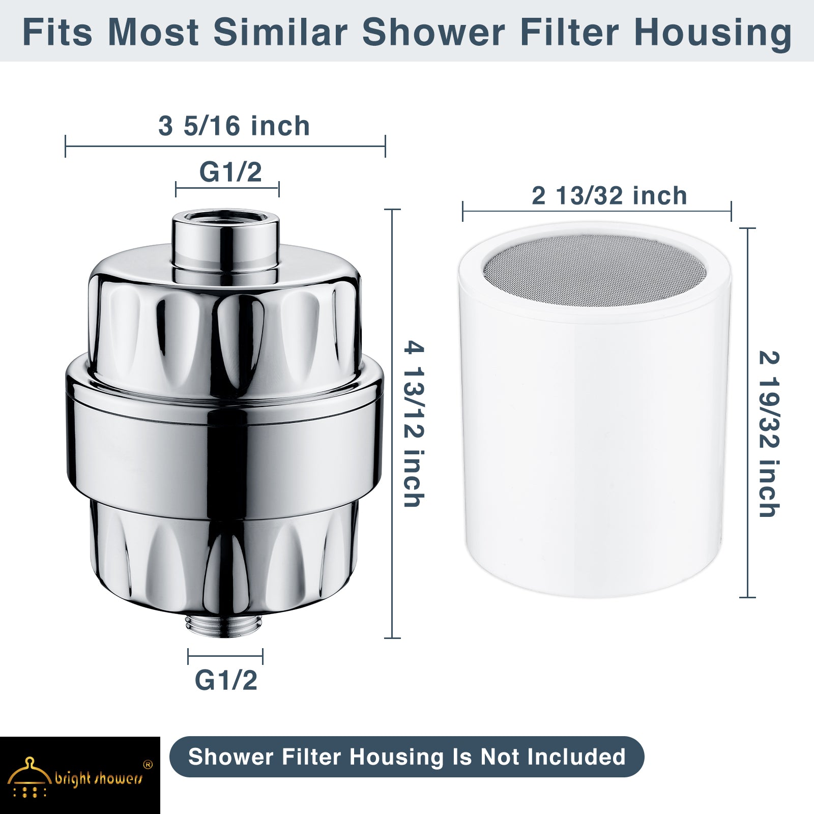Replacement Shower Filter Cartridge for BRIGHT SHOWER - brightshowers