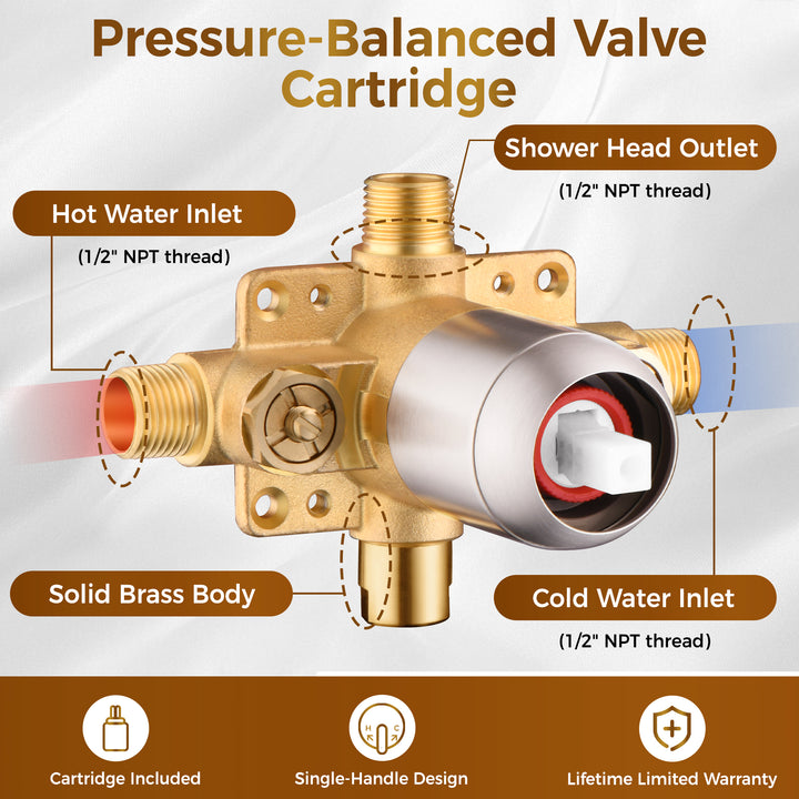 Shower Valve and Trim Kit #color_brushed-nickel