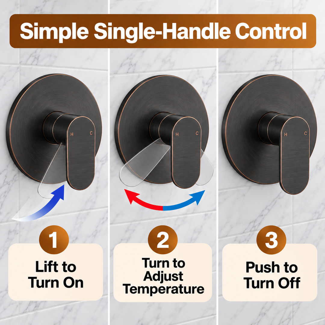Shower Valve and Trim Kit #color_oil-rubbed-bronze