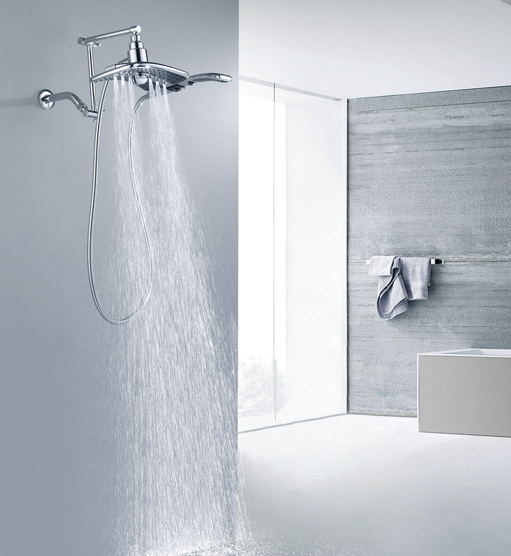 Solid Brass Shower Arm Extension, Adjustable Height & Angle, 5", 10", 14" & 15" Options