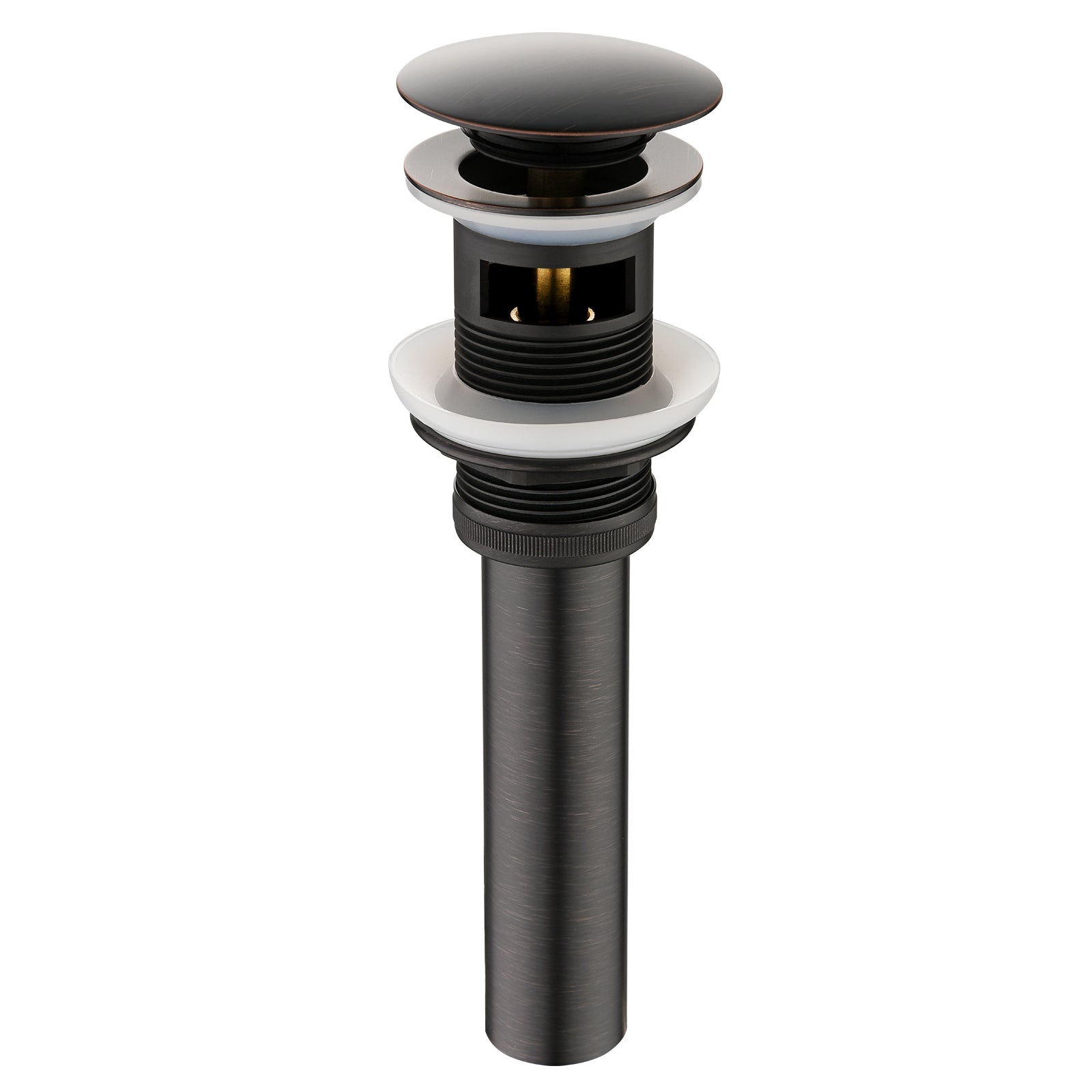 Bathroom Sink Drain with Overflow Pop-Up Drain Stopper for Vessel Sink Lavatory - brightshowers