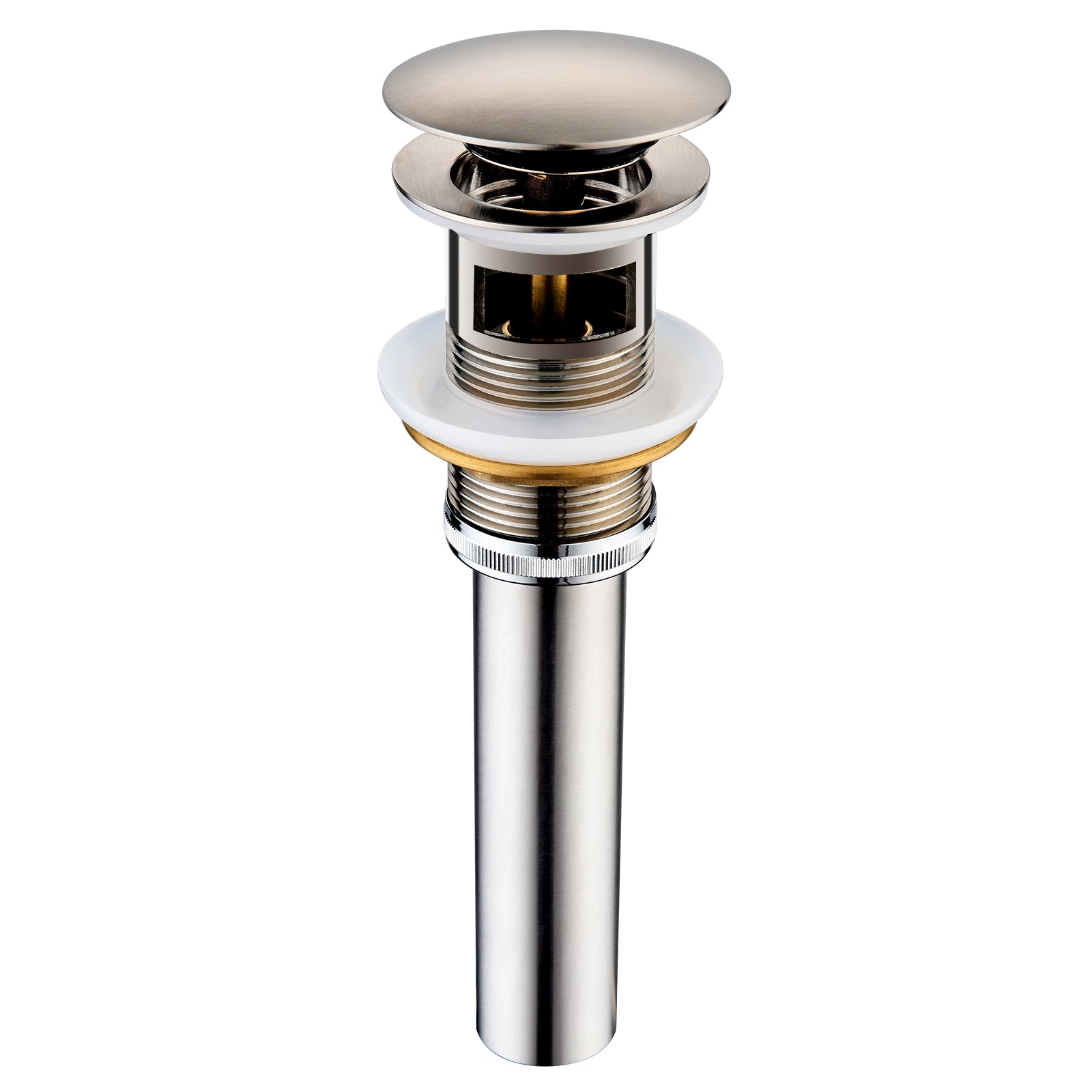 Bathroom Sink Drain with Overflow Pop-Up Drain Stopper for Vessel Sink Lavatory - brightshowers