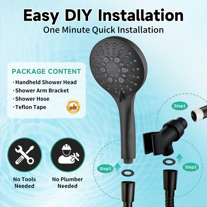 Oil-rubbed bronze shower head #color_oil-rubbed-bronze
