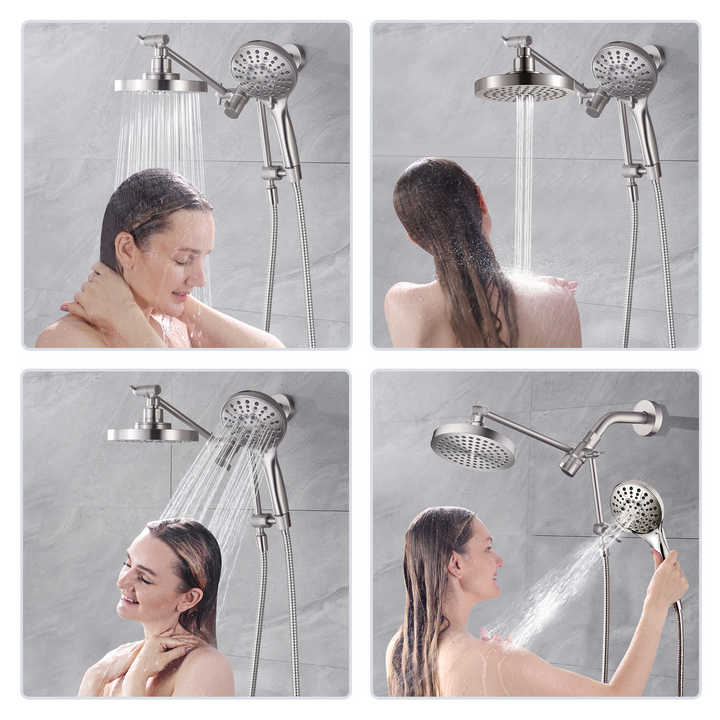Brushed nickel shower head #color_brushed-nickel