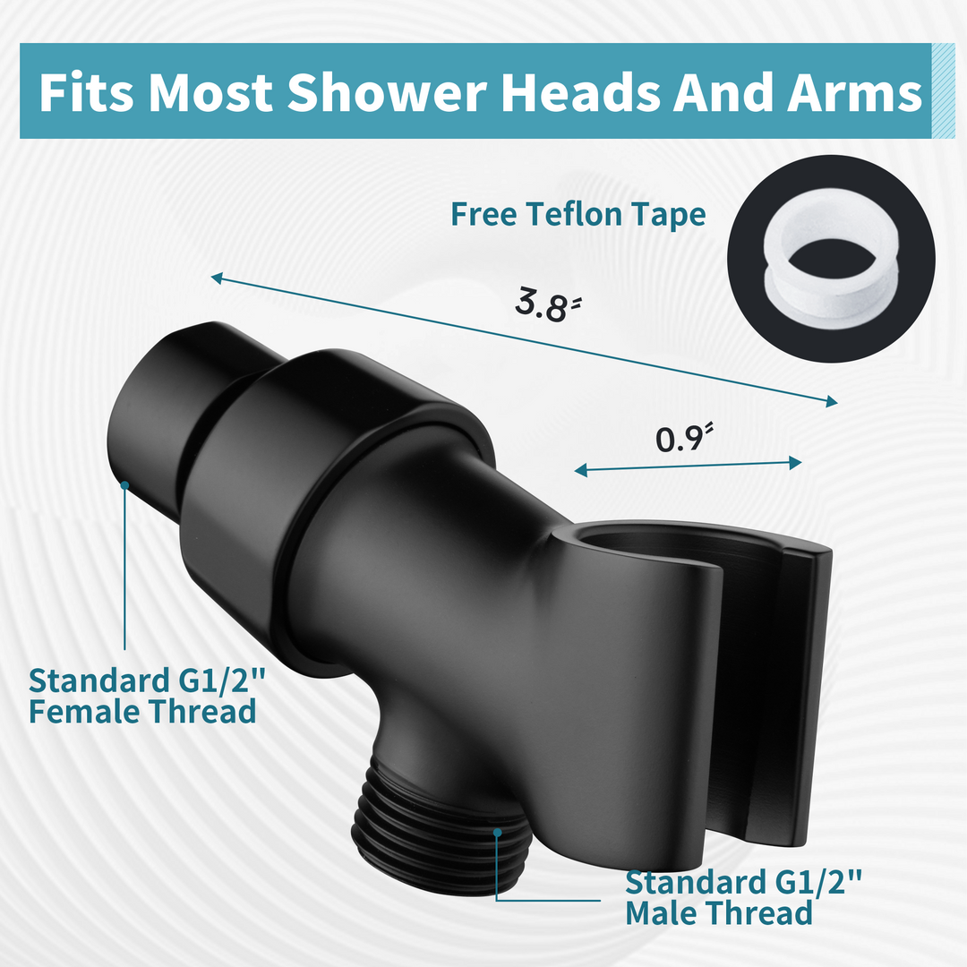 All Metal Shower Head Holder for Handheld Shower Head, Universal Bracket
