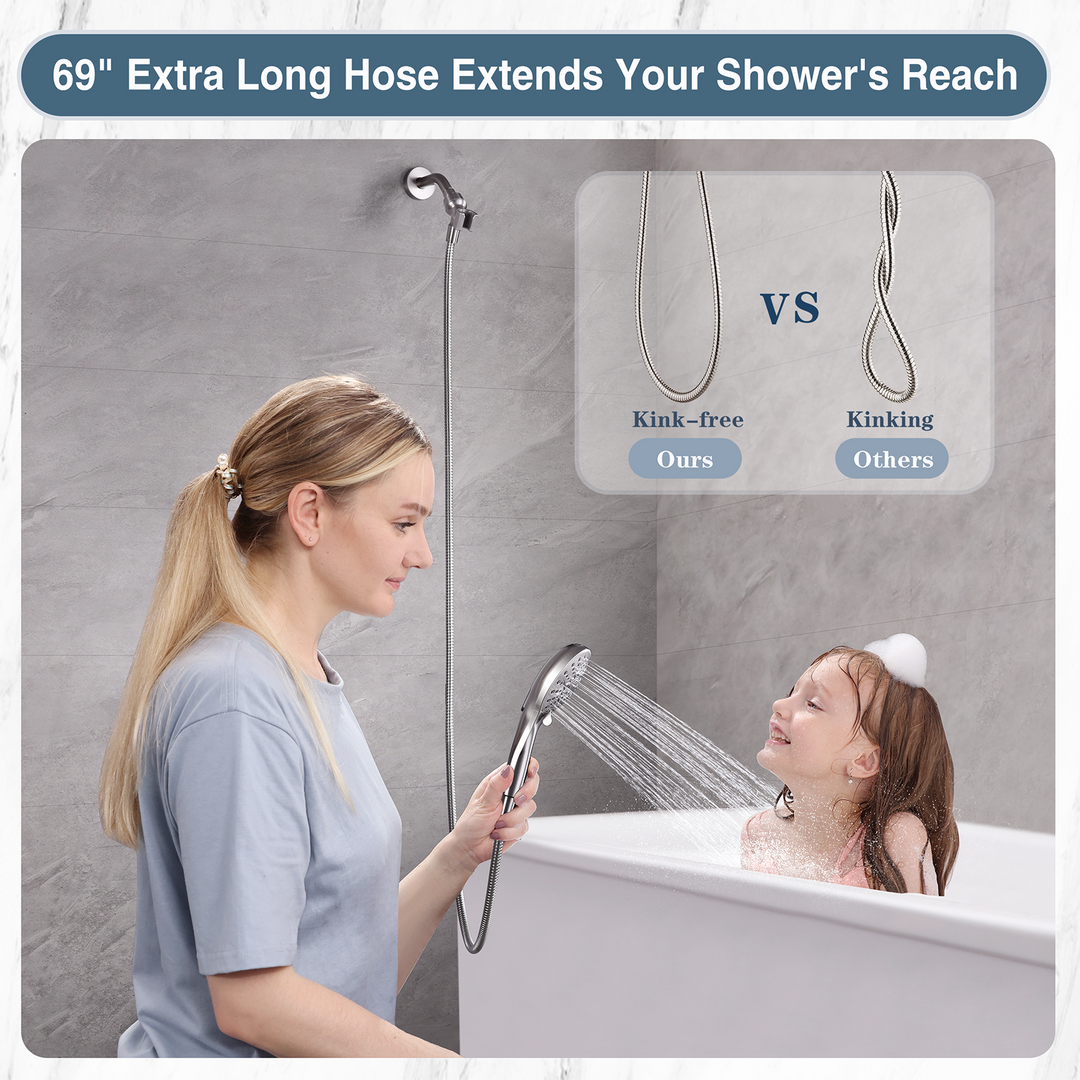 Brushed nickel shower head #color_brushed-nickel