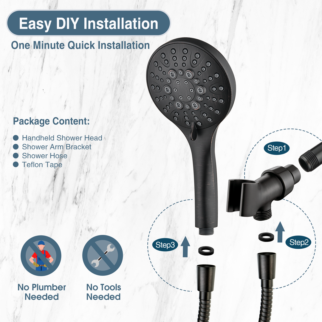 Oil-rubbed bronze shower head #color_oil-rubbed-bronze