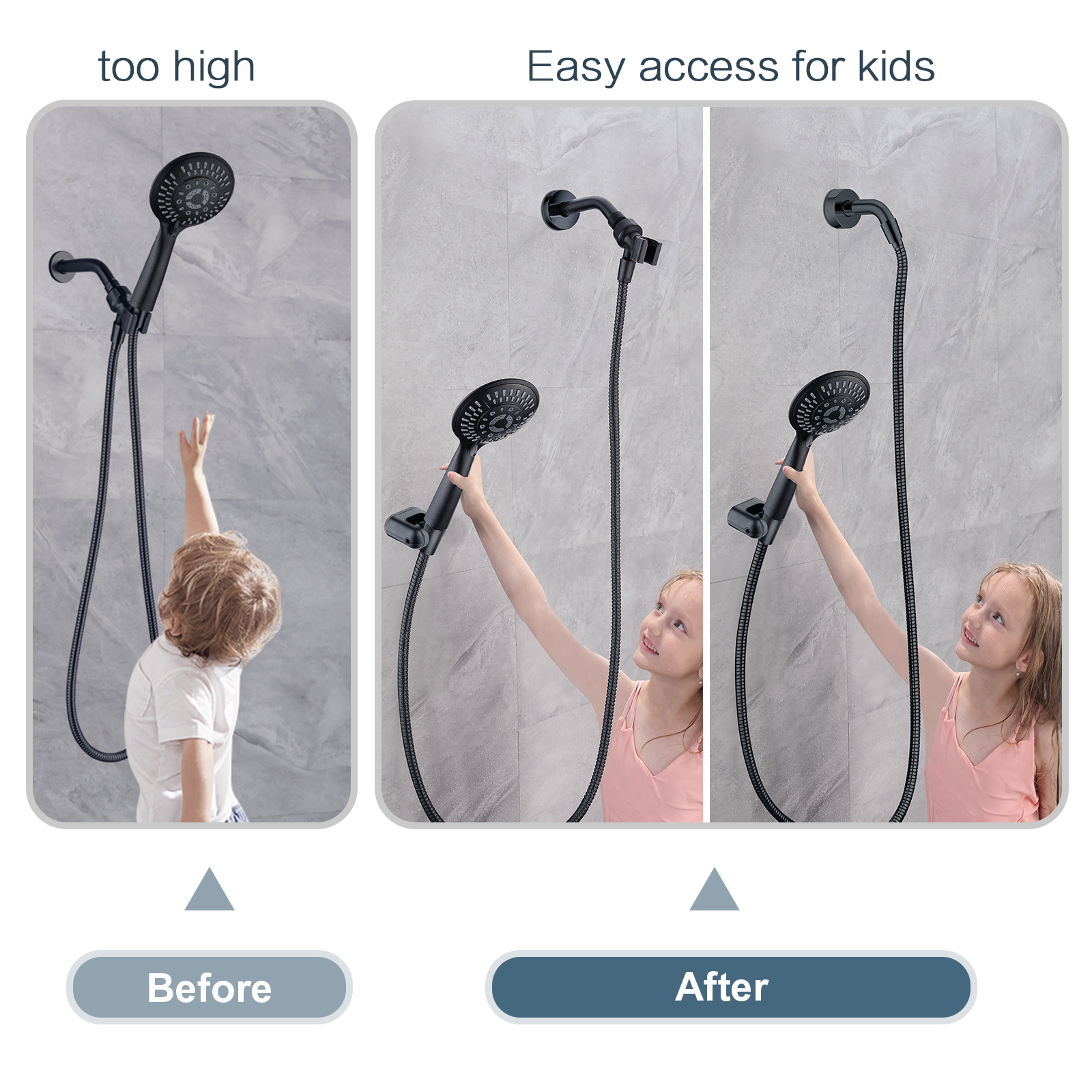 oil rubbed bronze handheld shower head holder in bathroom#color_oil-rubbed-bronze