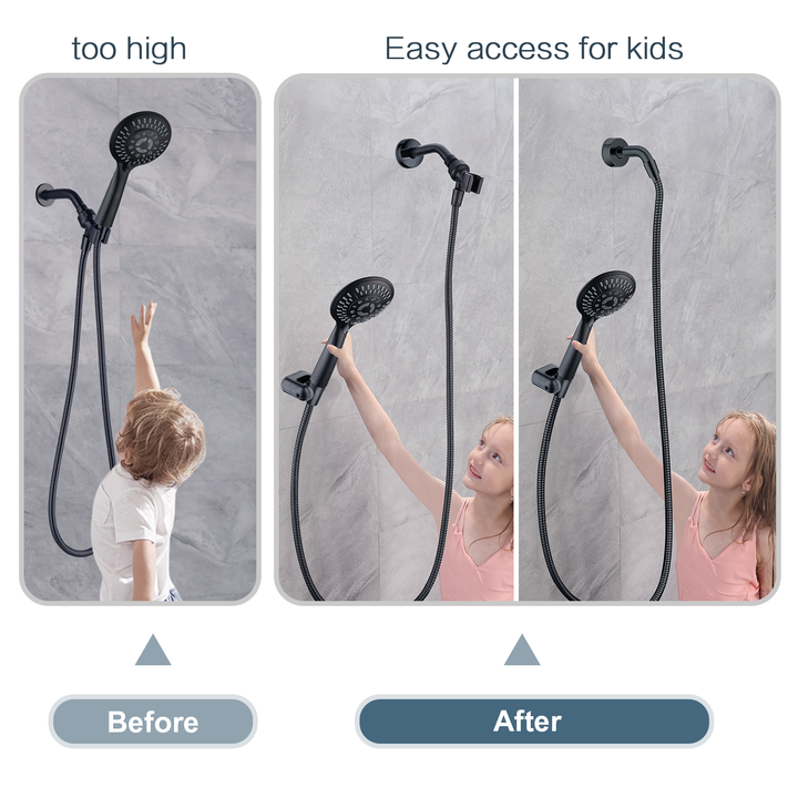 oil rubbed bronze handheld shower head holder in bathroom#color_oil-rubbed-bronze