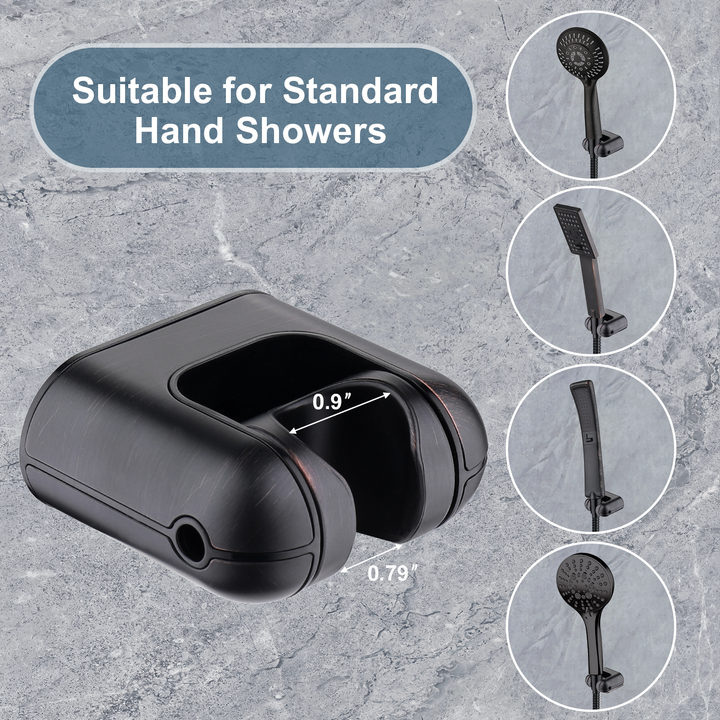 Oil rubbed bronze shower head holder dimensions #color_oil-rubbed-bronze
