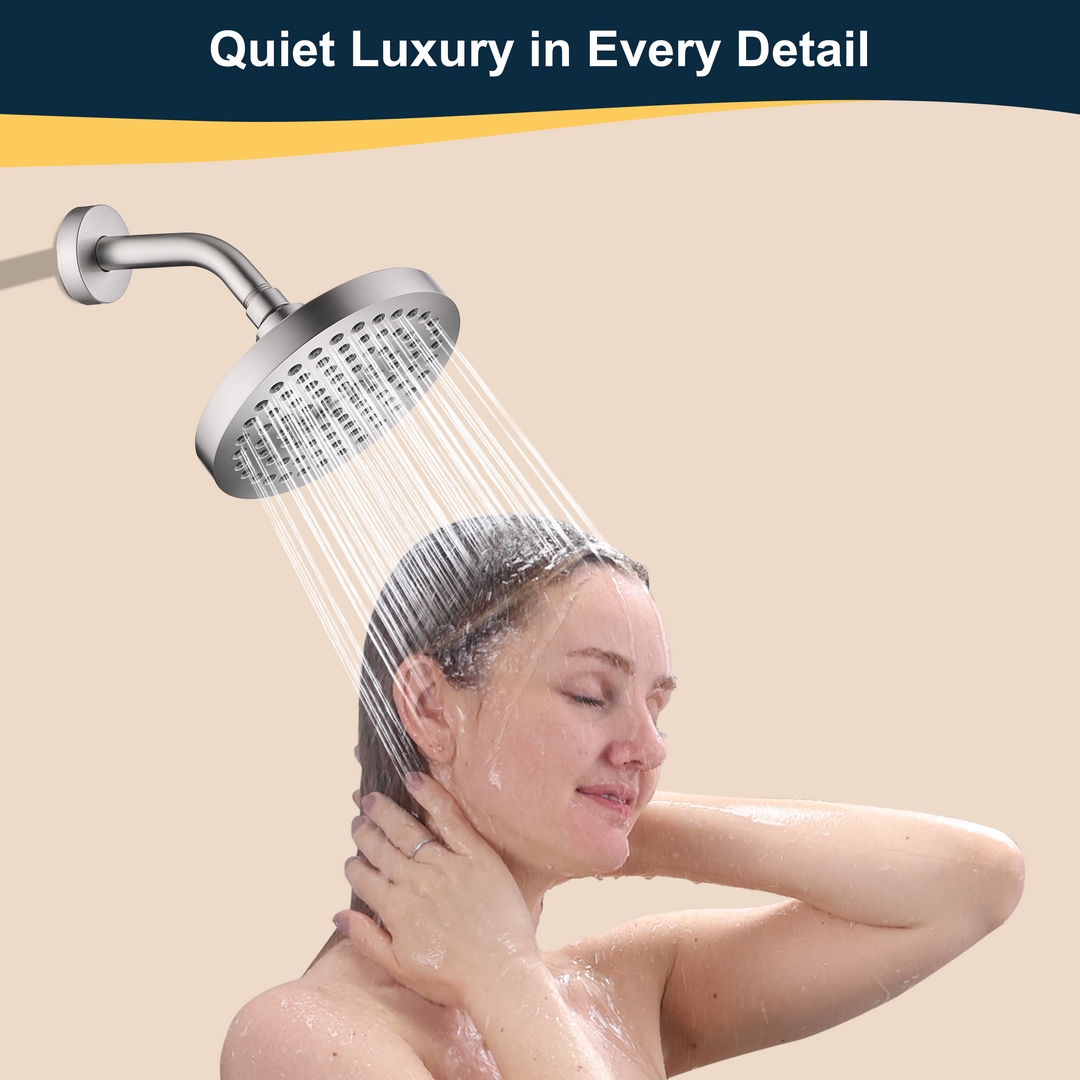 6 & 10" Solid Brass Shower Arm with Universal G1/2 Connection