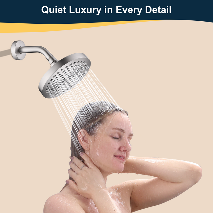 6 & 10" Solid Brass Shower Arm with Universal G1/2 Connection
