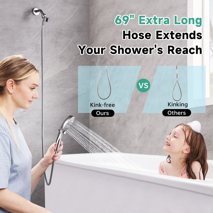 Brushed nickel shower head #color_brushed-nickel