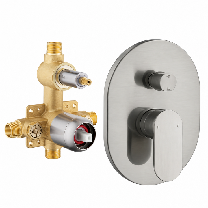 Shower Valve and Trim Kit #color_brushed-nickel