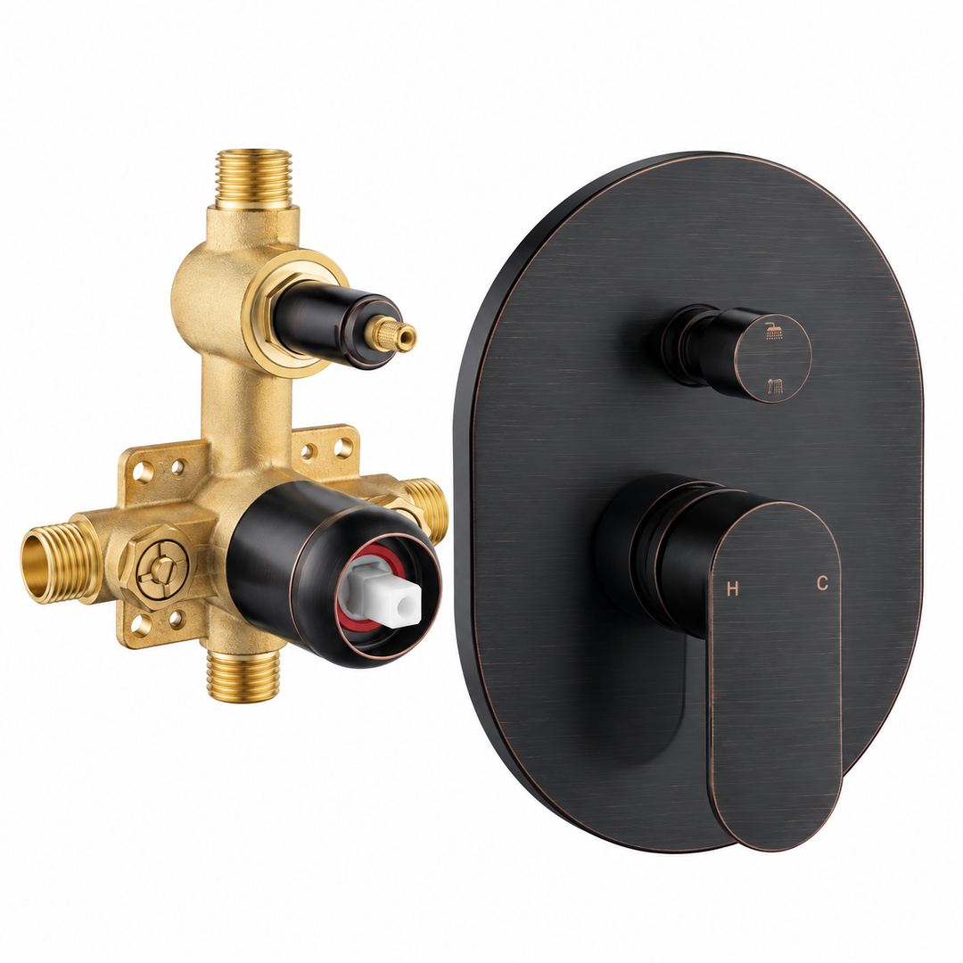 Shower Valve and Trim Kit #color_oil-rubbed-bronze