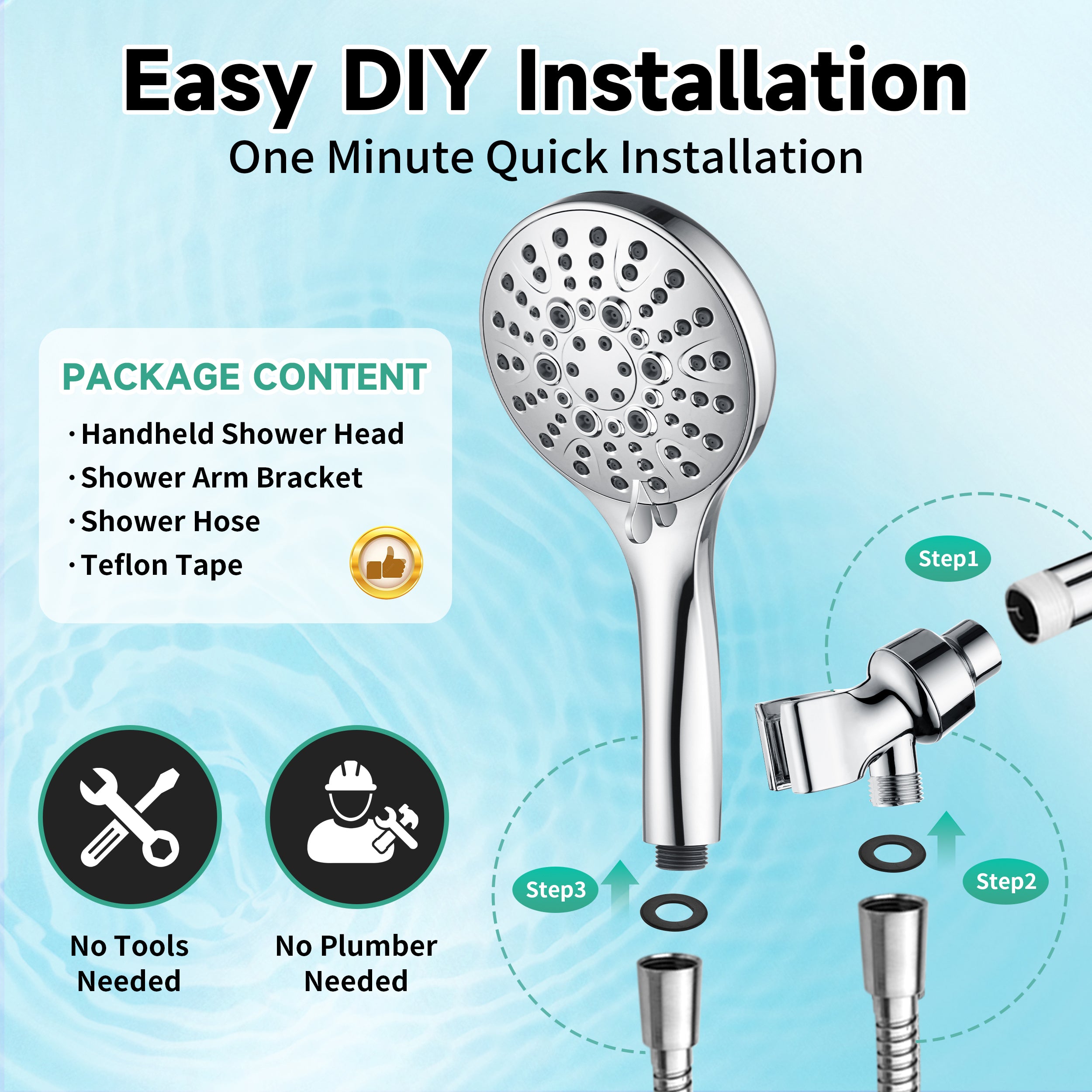 Chrome shower head #color_chrome