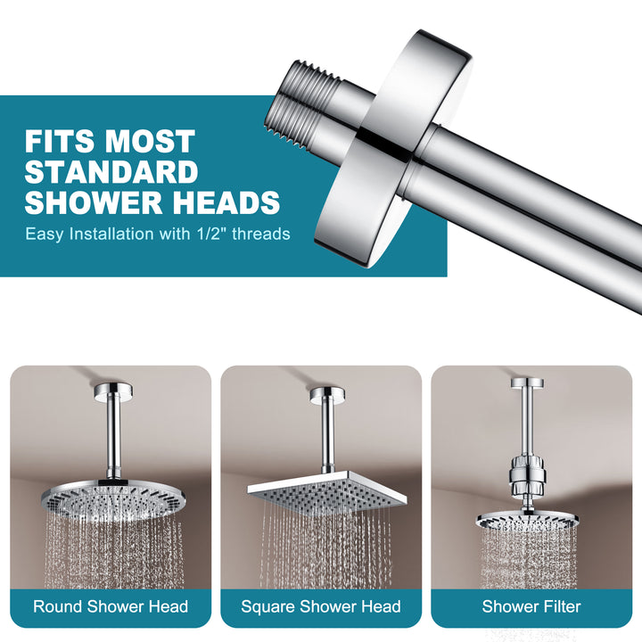 shower arm 6 inch #color_chrome