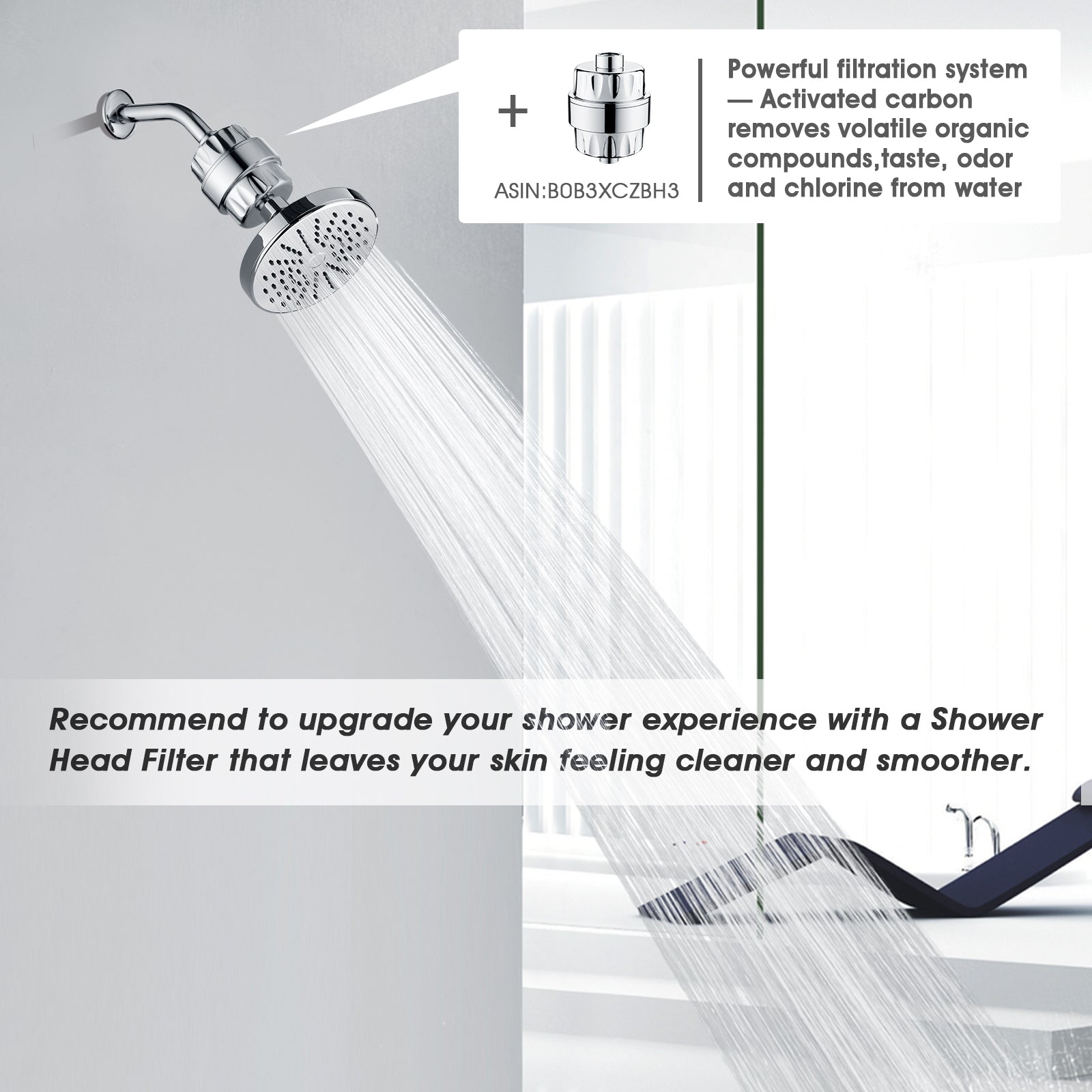 Rain Shower Head,High Pressure & Angle Adjustable - brightshowers