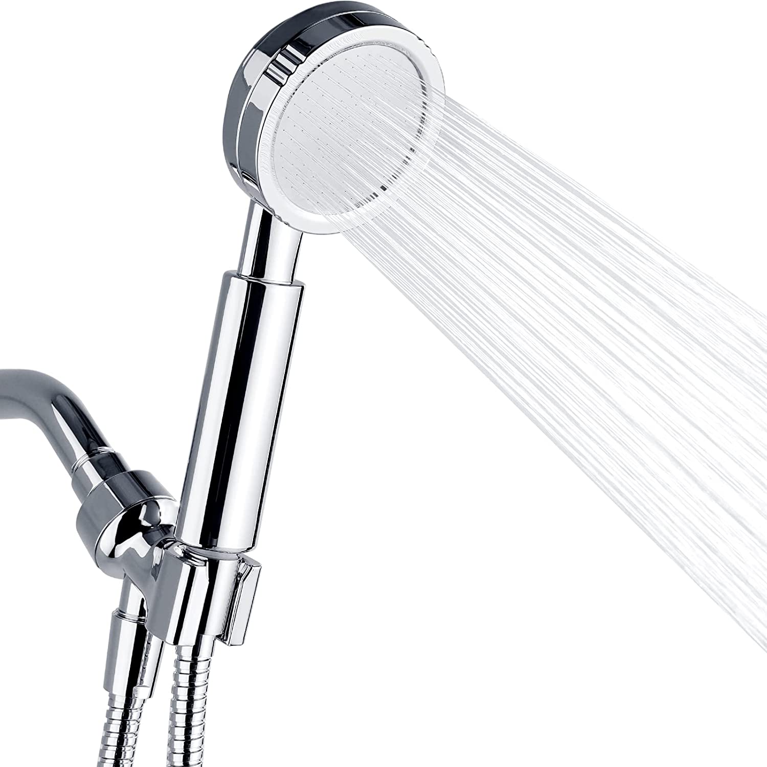 BRIGHT SHOWERS High Pressure Handheld Shower Head Set, Hand Held Showerhead with 60