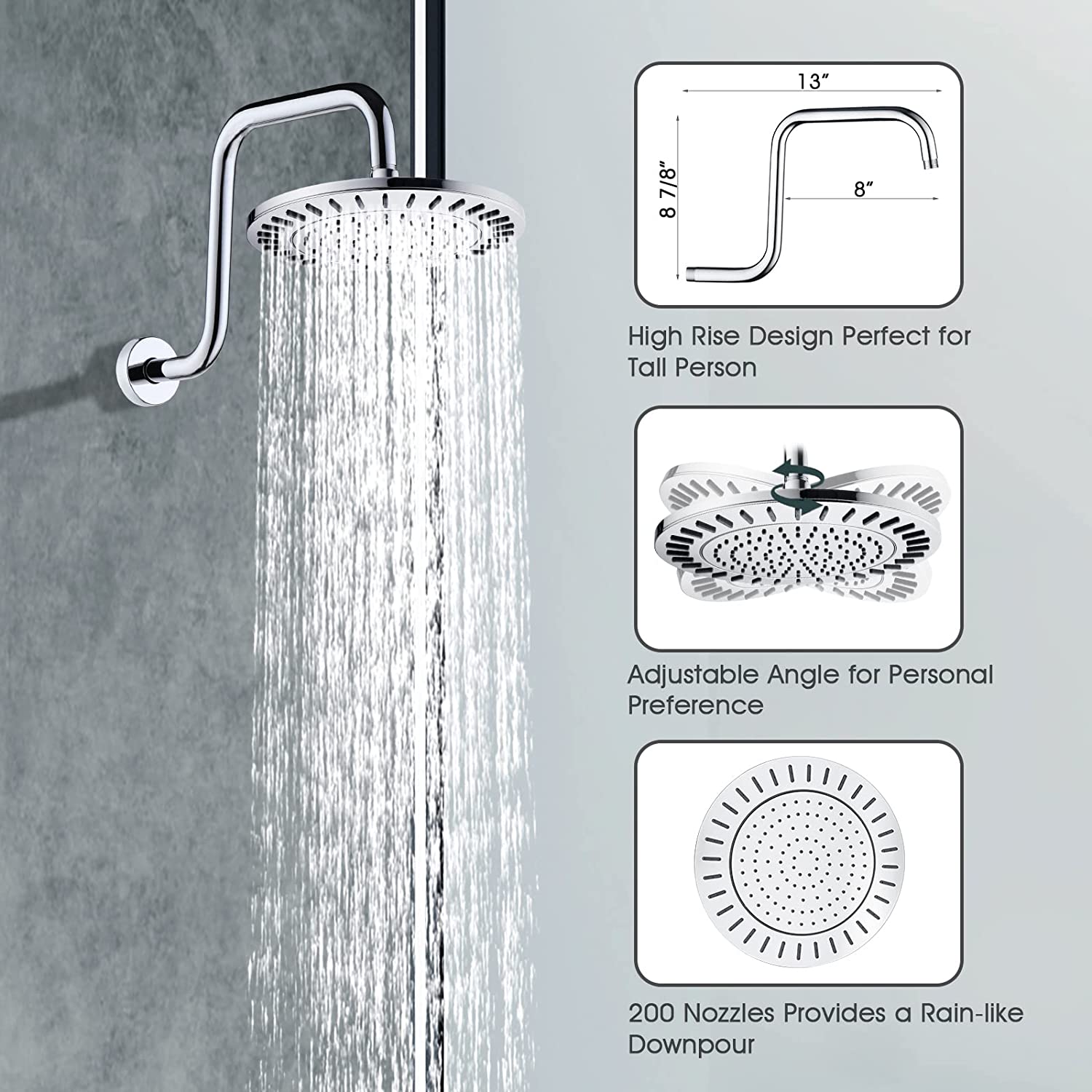 Chrome shower head #color_chrome
