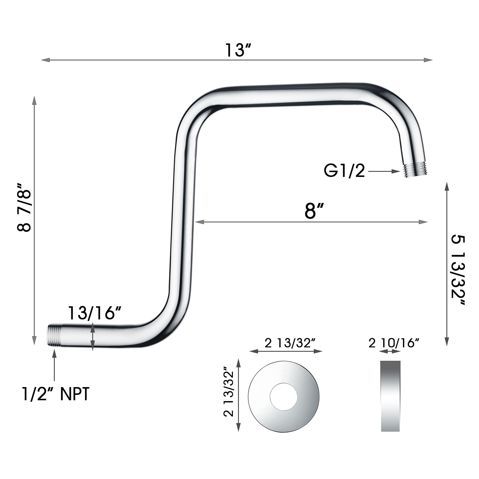 extension arm #color_chrome