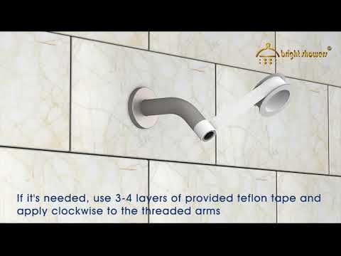 Dual Shower Head - Rain Shower Head and Handheld Shower Head with Hose